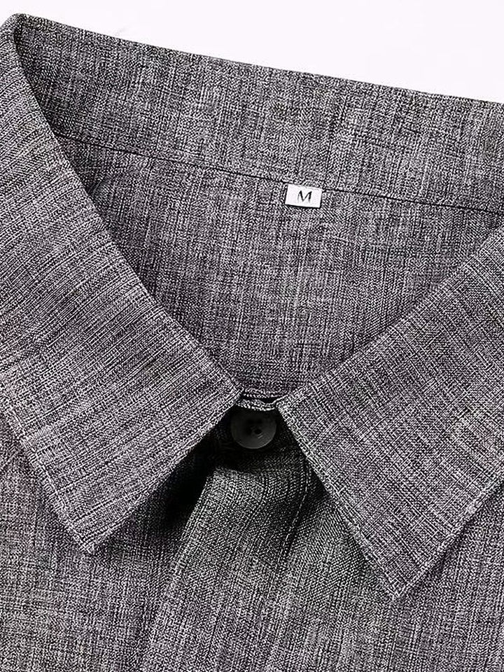 Alohadaddy Basic Cotton Linen Plain Men&