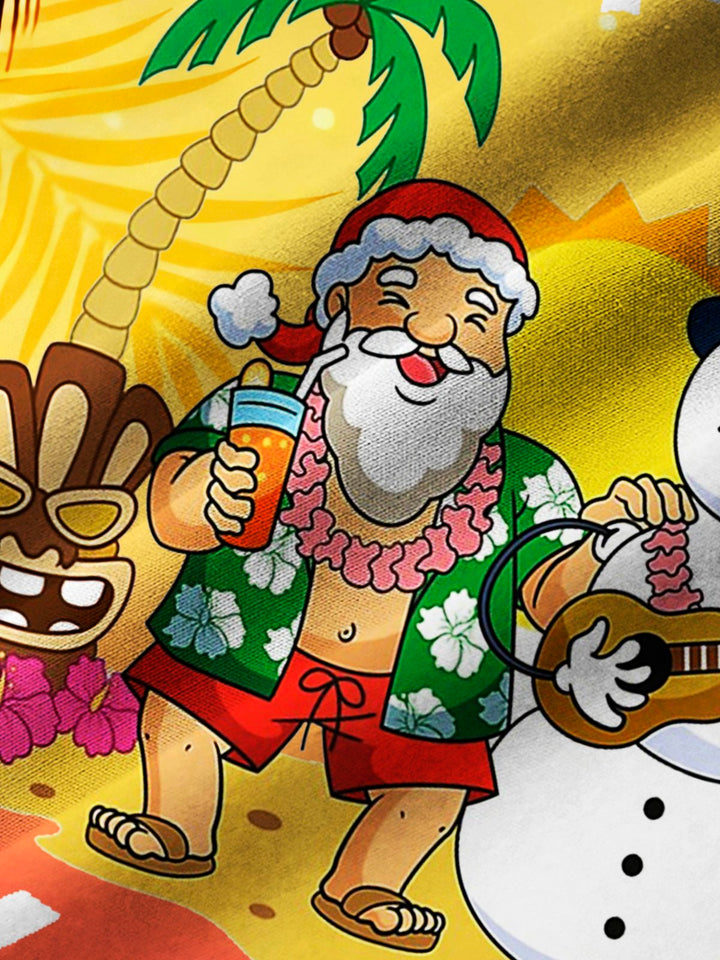 Alohadaddy Christmas Beach Vacation Red Men&