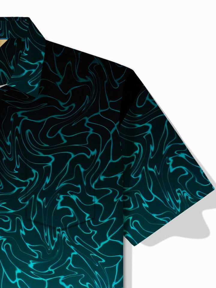 Alohadaddy Retro Gradient Water Ripple Print Men&