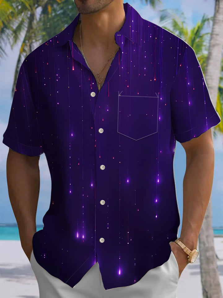 Alohadaddy® Casual Starry Pockets Moisture Wicking Large Size Stretch Men&
