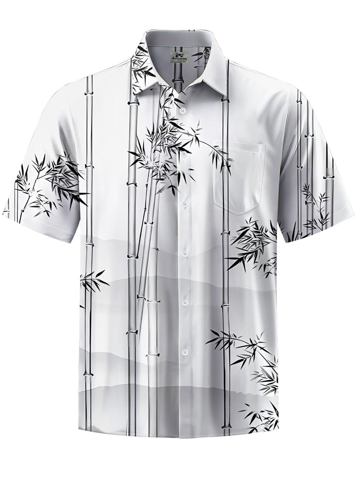 Alohadaddy® Casual Bamboo Art Print Moisture Wicking Men&