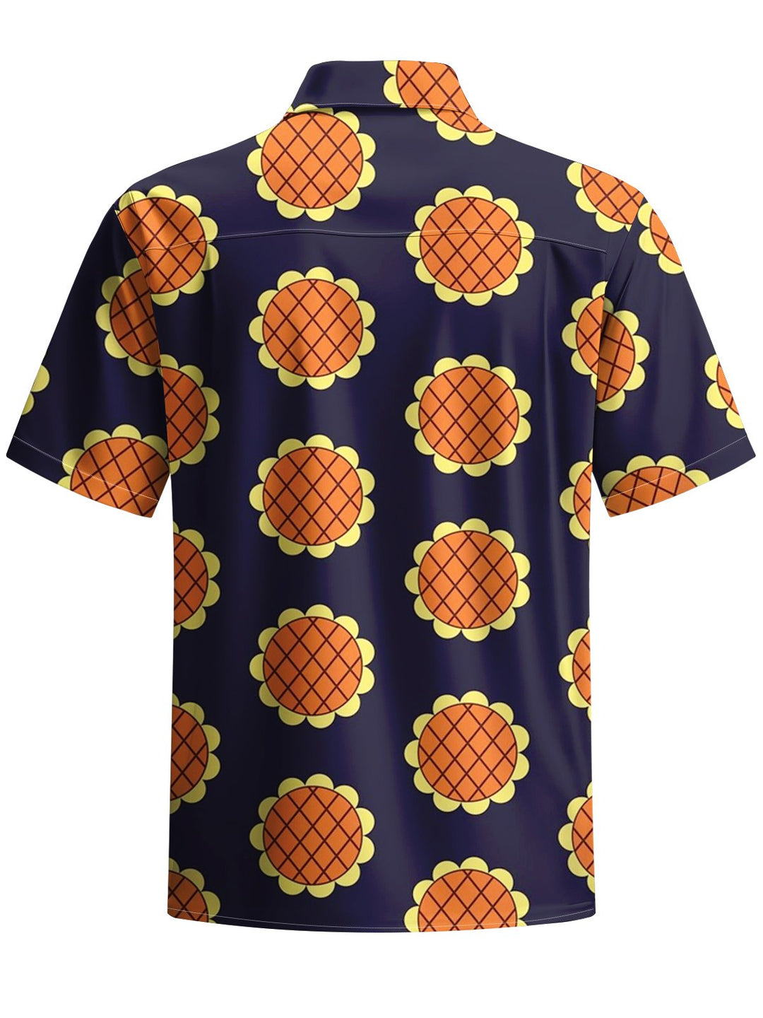 Alohadaddy® Casual Sunflower Art Print Chest Pocket Men&