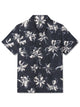 Alohadaddy® Vintage Floral Art Print Cuban Collar Stretch Men's Short Sleeve Shirt Big & Tall