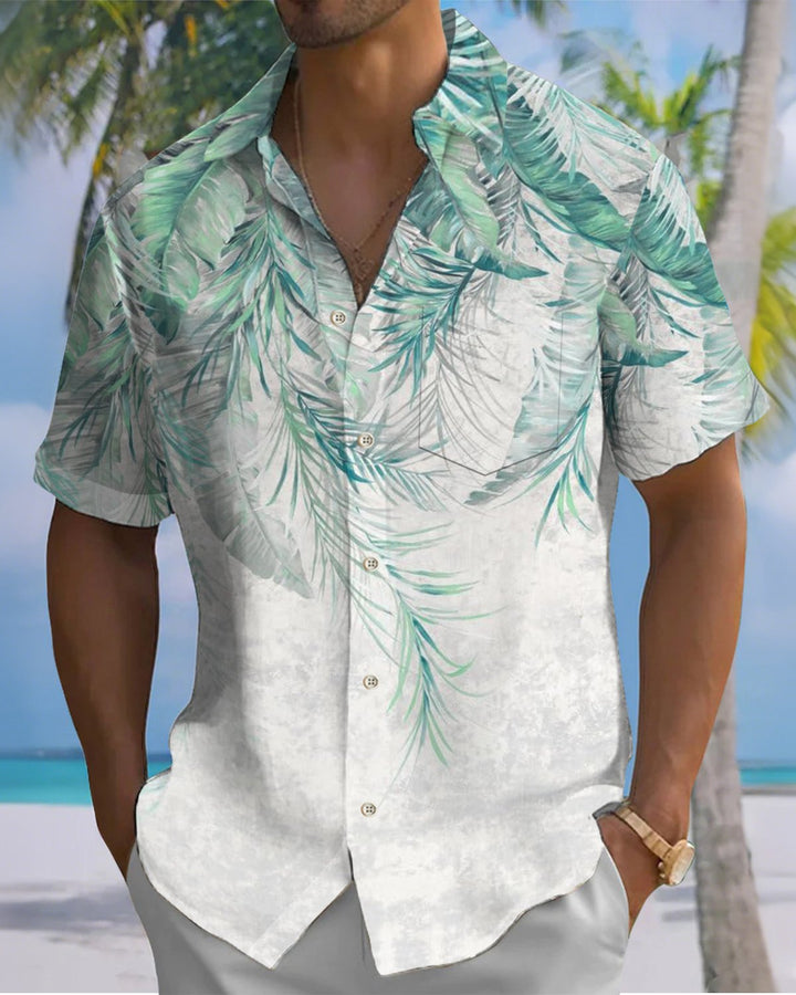 Alohadaddy® Vintage Palm Leaf Ombre Print Men&