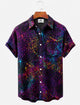 Alohadaddy® Men's Short-Sleeve Button-Down Shirt with Pocket Short Sleeve Print