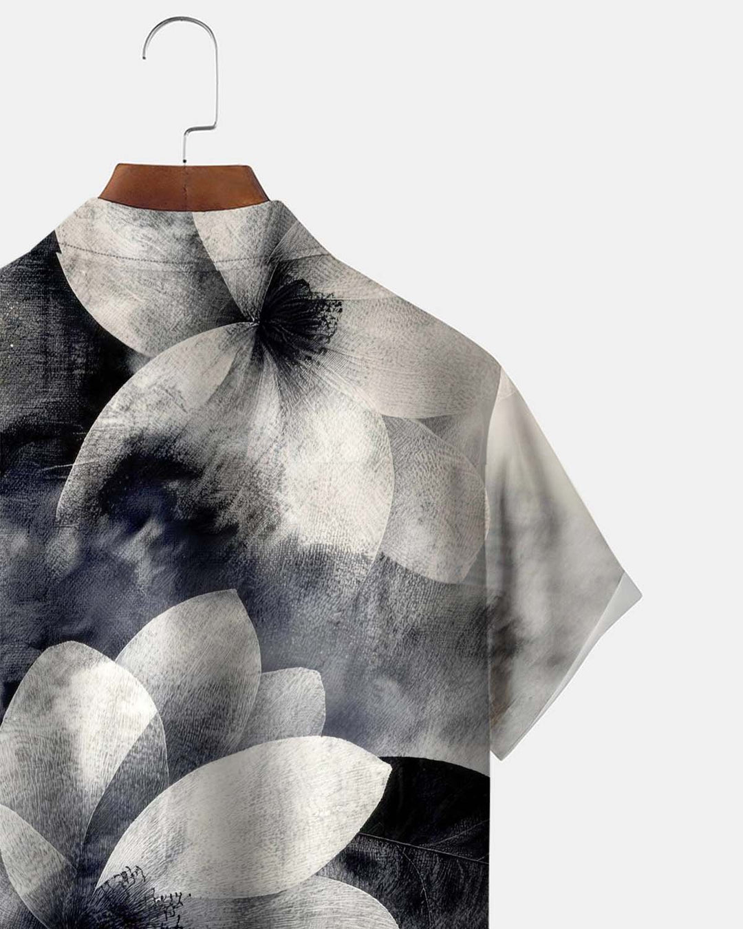 Alohadaddy® Men’s Short-Sleeve Button-Down Shirt  Vintage Floral Print with Pocket