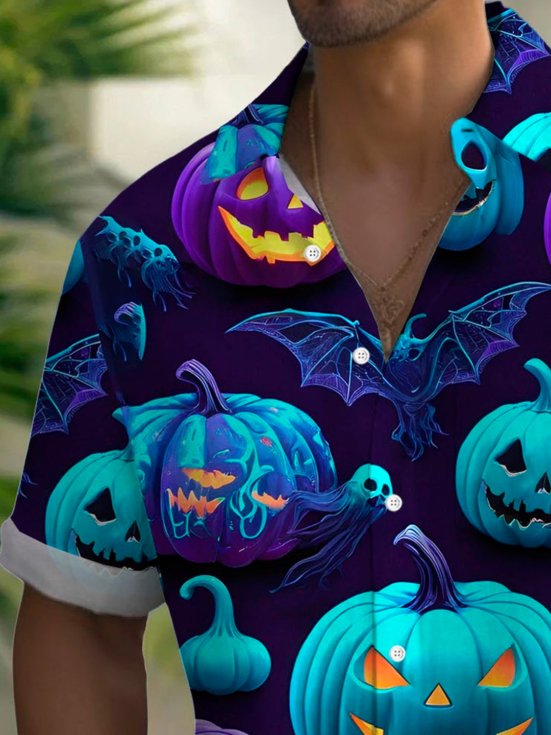 Alohadaddy® Halloween Pumpkin Art Print Men&