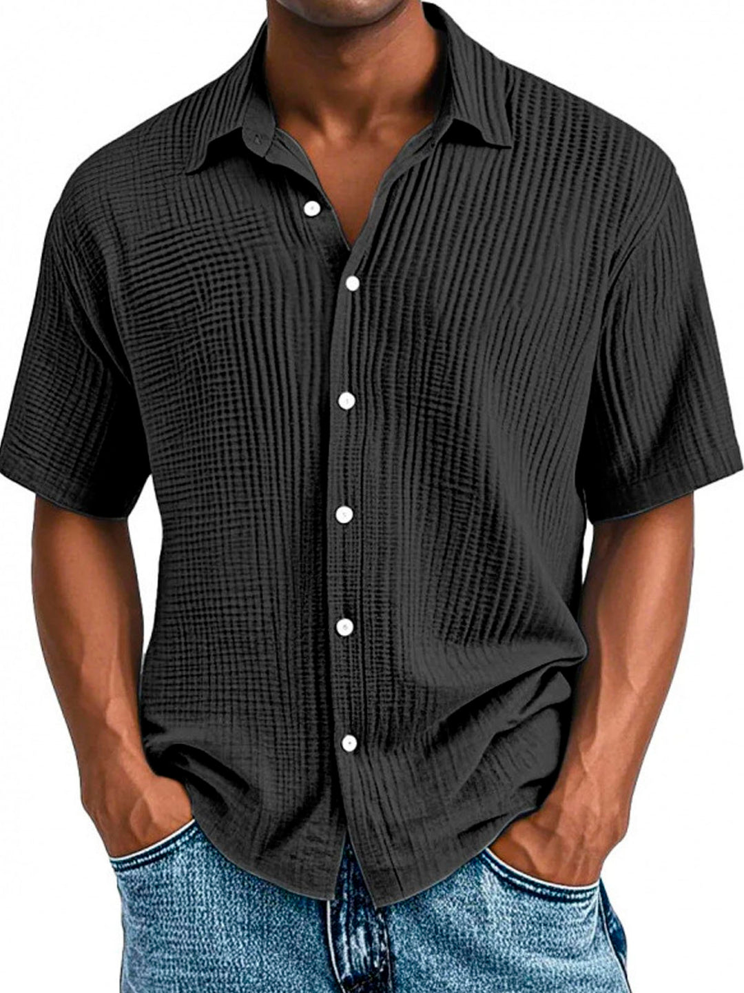 Alohadaddy® Basics Seersucker Pleated Men&