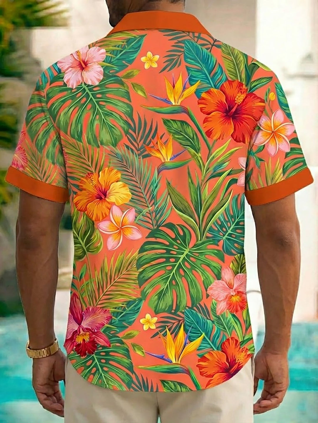 Alohadaddy® Hawaiian  Art Floral Print Men&
