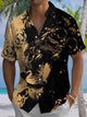 Alohadaddy® Vintage Stone Ombre Art Print Chest Pocket Men's Short Sleeve Shirt Big & Tall
