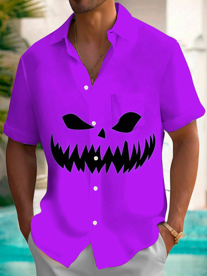 Alohadaddy Retro Halloween Pumpkin 3D Digital Print Men&