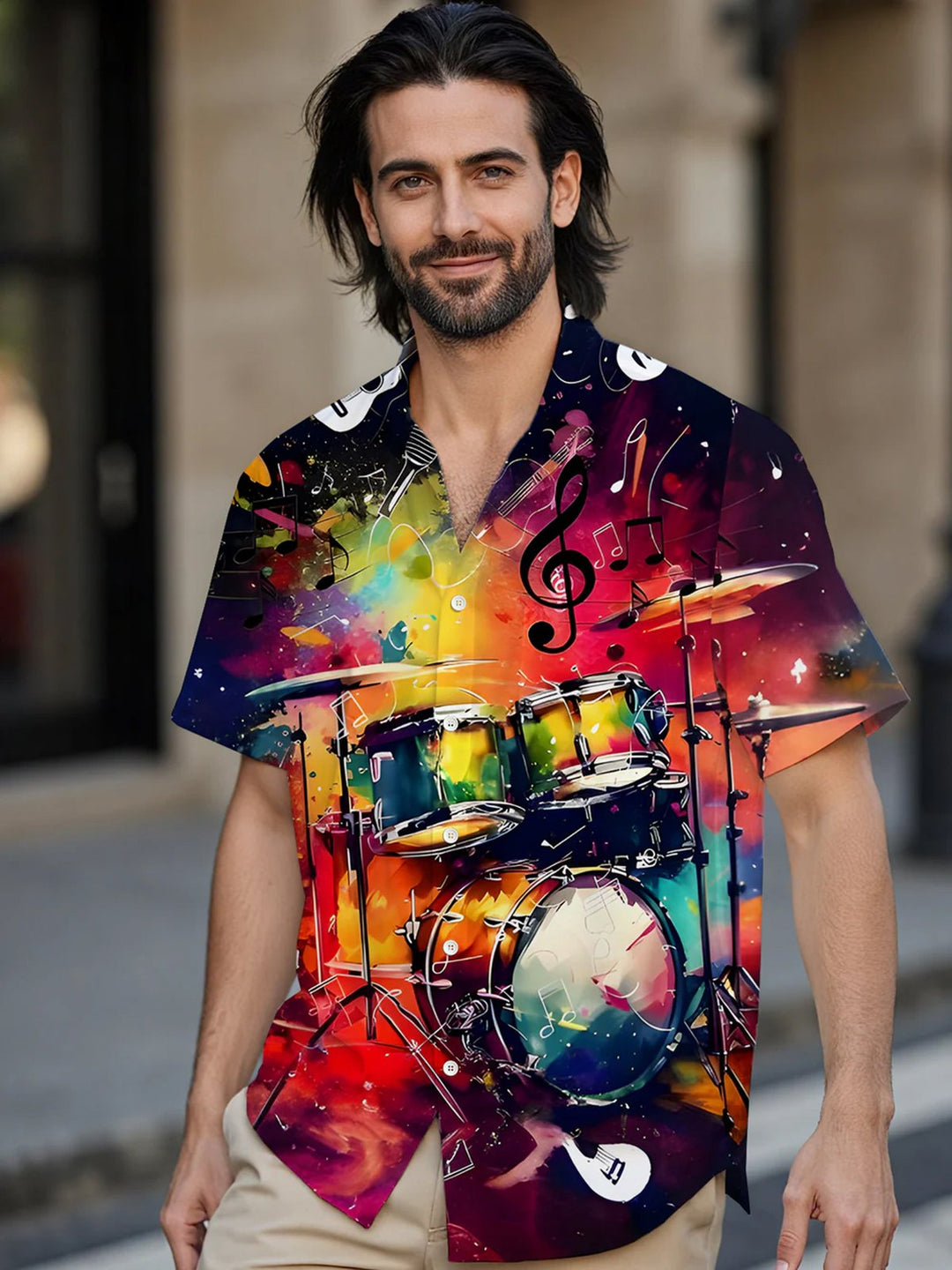 Alohadaddy® Vintage Drum Set Art Print Men&