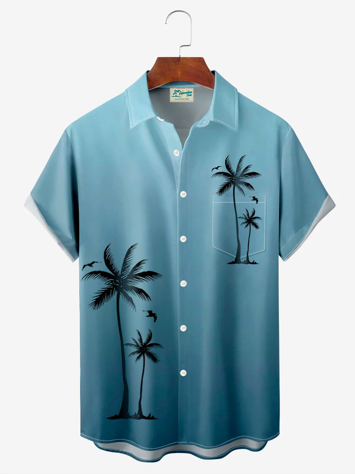 Alohadaddy Hawaiian Gradient Coconut Tree 3D Print Men&