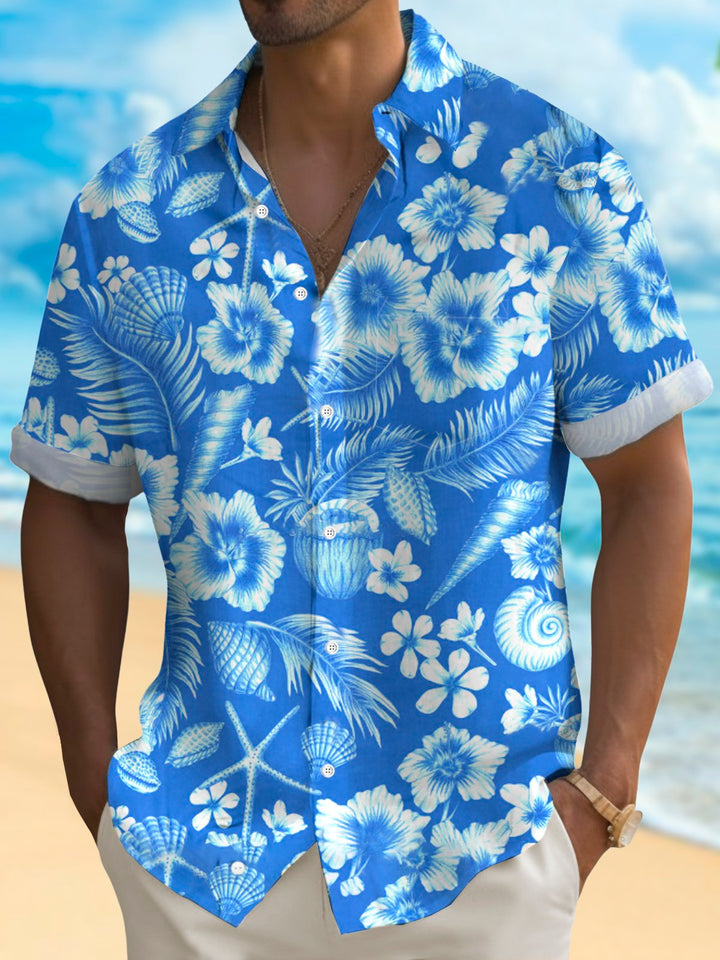 Alohadaddy® Hawaiian Floral Print Men&