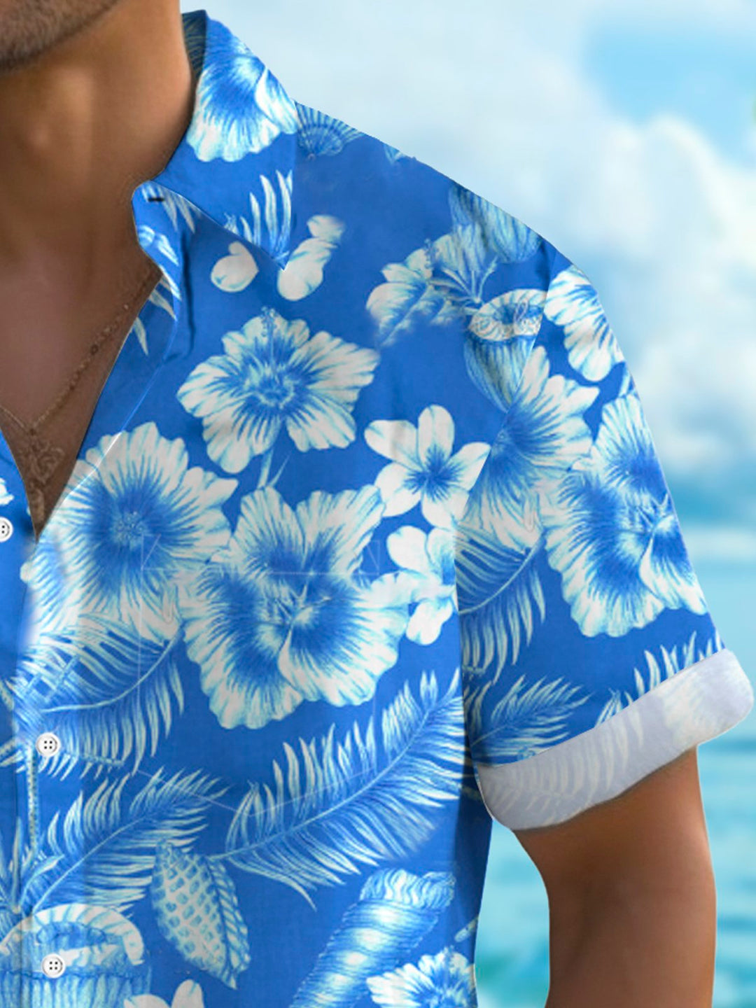 Alohadaddy® Hawaiian Floral Print Men&