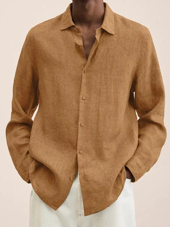 Cotton-Blend Basic Series Shirts &amp; Tops