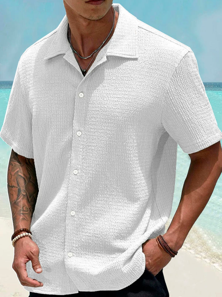 Alohadaddy Basic Casual Seersucker Men&