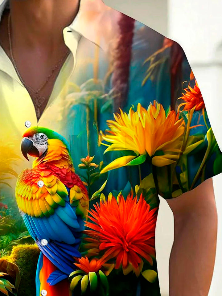 Alohadaddy® Parrot 3D digital print men&