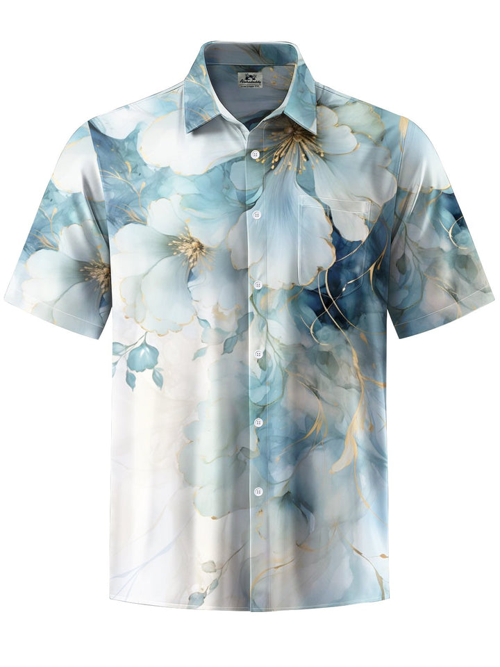 Alohadaddy® Casual Flower Art Print Moisture Wicking Men&