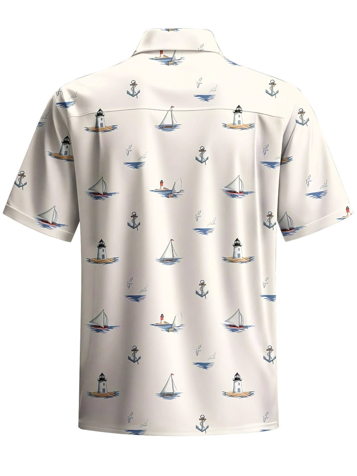 Alohadaddy® Hawaii Vacation Art Print Chest Pocket Men&