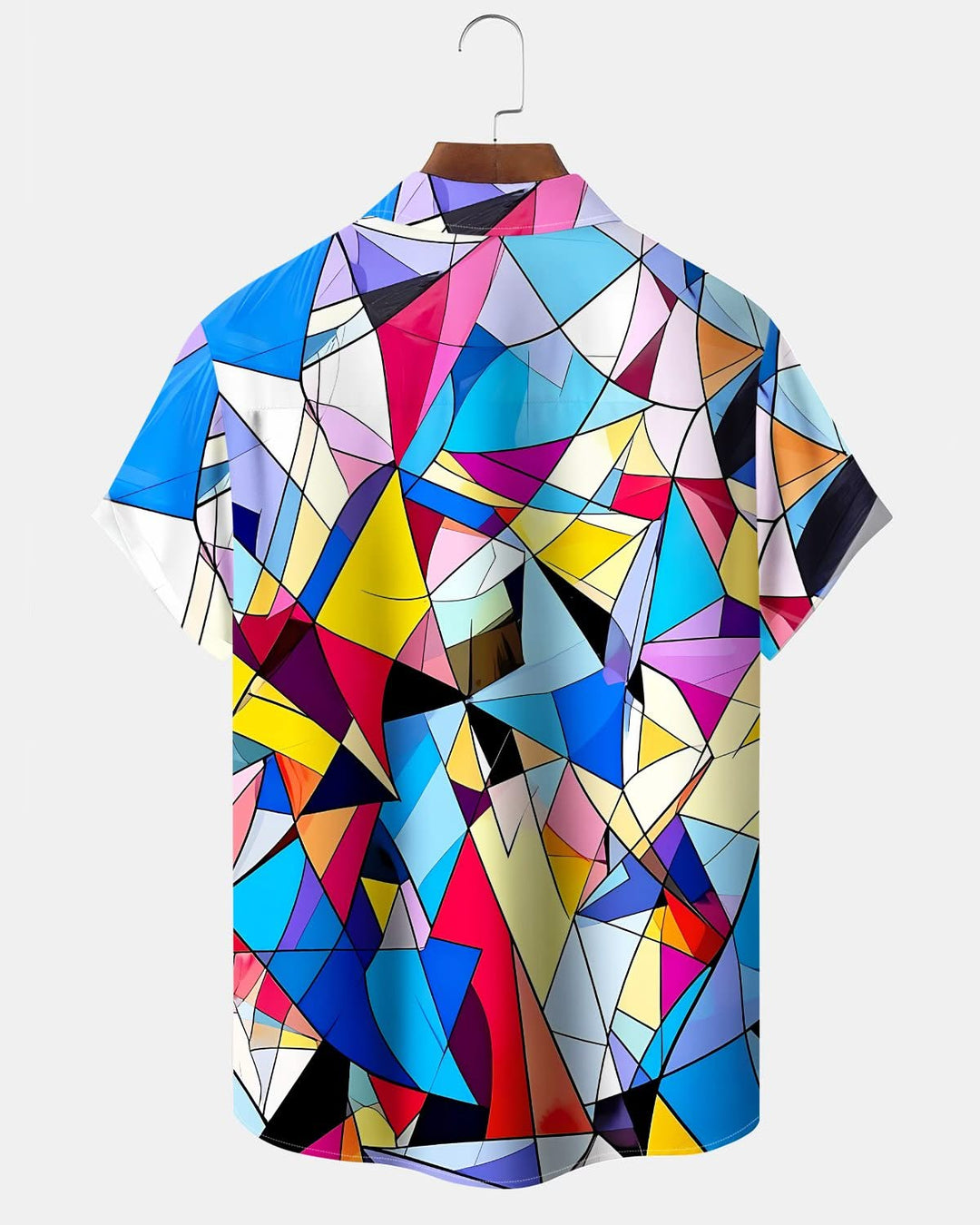 Alohadaddy® Vintage Geometric Print Art Pocket Button Men&