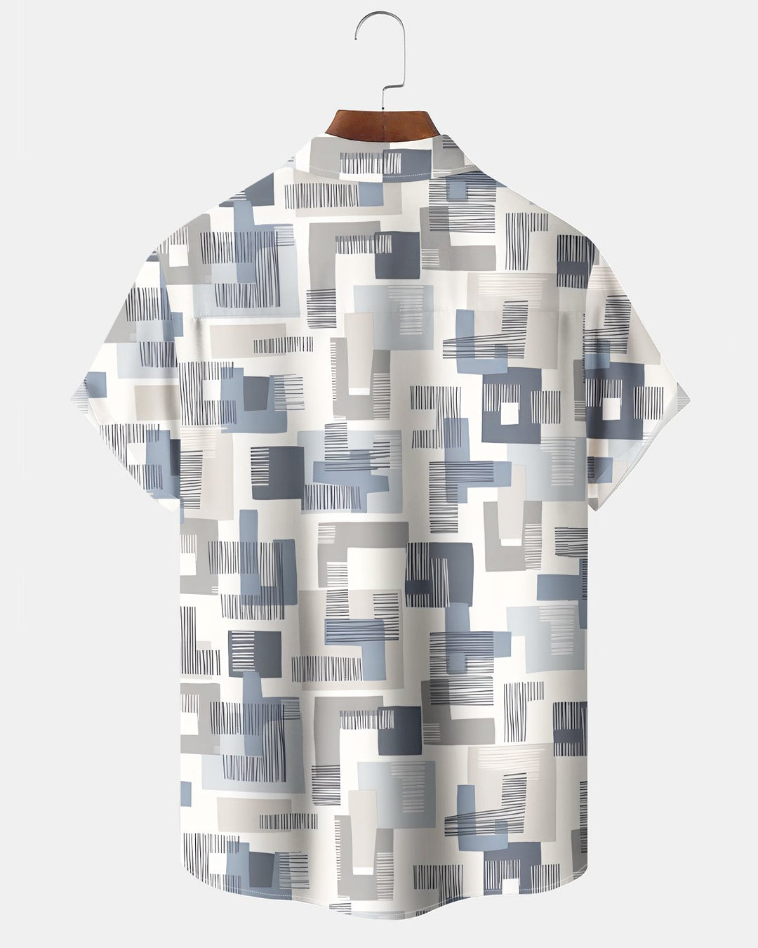 Alohadaddy® Casual Abstract Print Art Button Pocket Cardigan Men&
