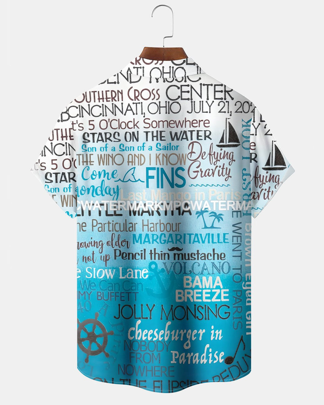 Alohadaddy® Casual Letter Print Art Button Pocket Cardigan Men&