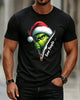 Alohadaddy® Holiday Christmas Print Crew Neck Short-Sleeve T-Shirt
