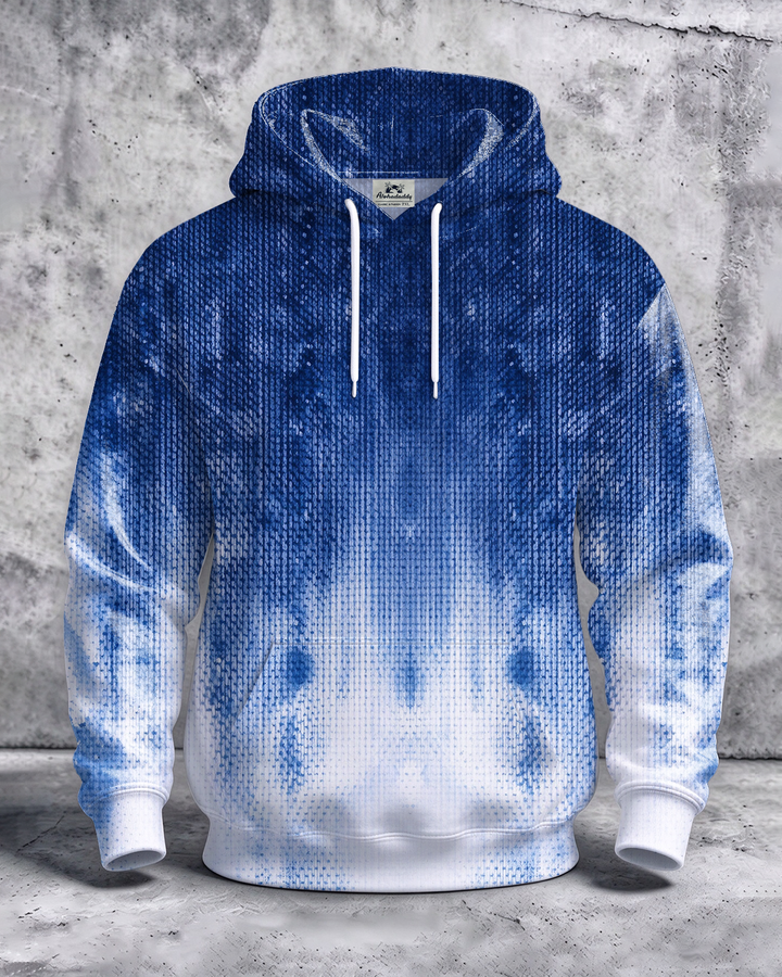 Alohadaddy® Men’s  Ombre Print Pullover Hoodie