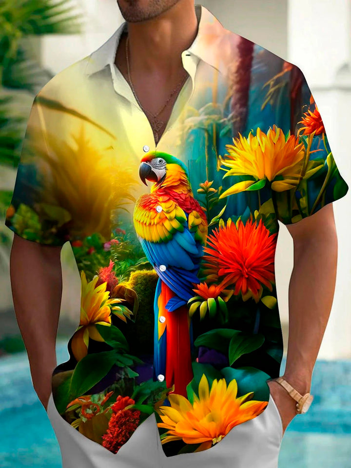 Alohadaddy® Parrot 3D digital print men&