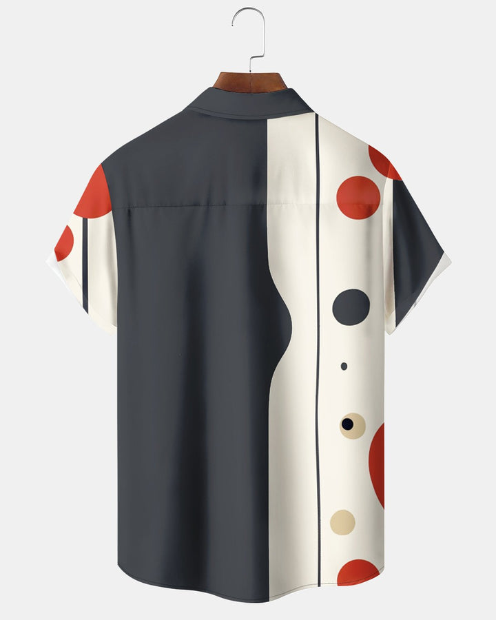 Alohadaddy® Casual Colorful Polka Dot Print Men&