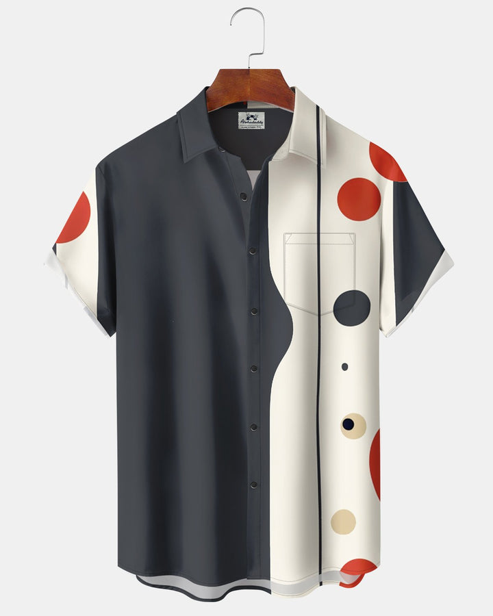 Alohadaddy® Casual Colorful Polka Dot Print Men&