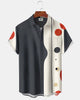 Alohadaddy® Casual Colorful Polka Dot Print Men's Short-Sleeve Shirt