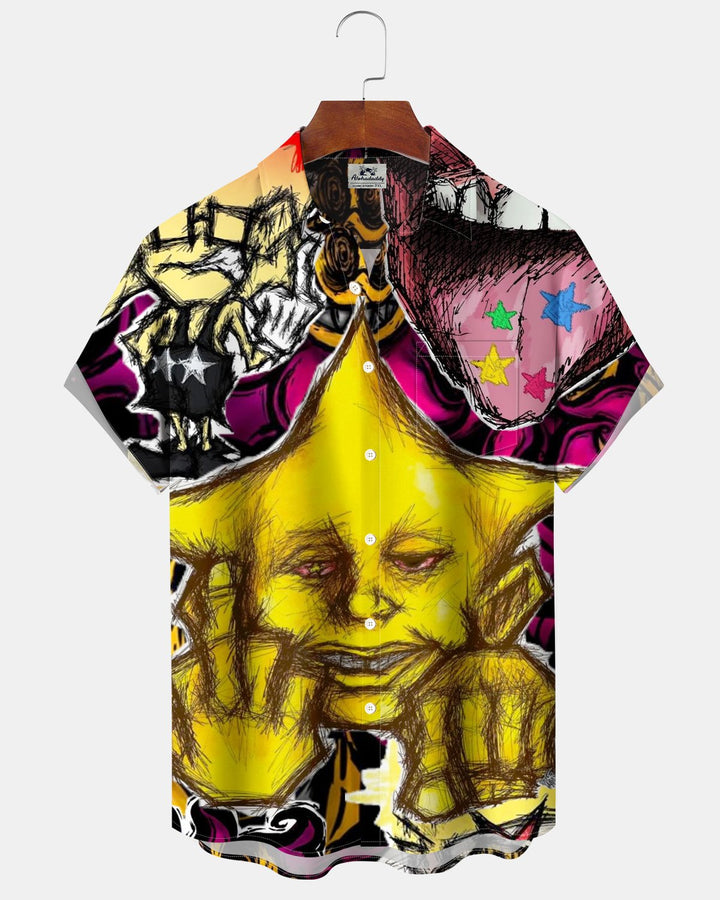 Alohadaddy® Abstract Art Graffiti Clown Men&