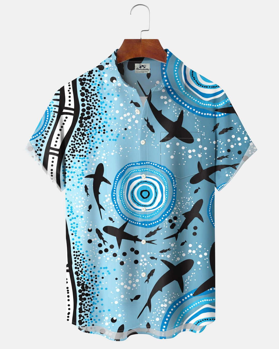 Alohadaddy® Casual Fish Polka Dot Print Men&