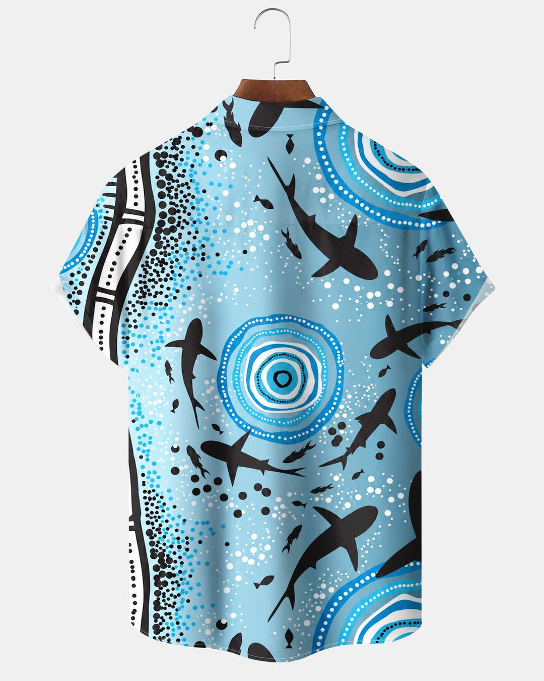 Alohadaddy® Casual Fish Polka Dot Print Men&