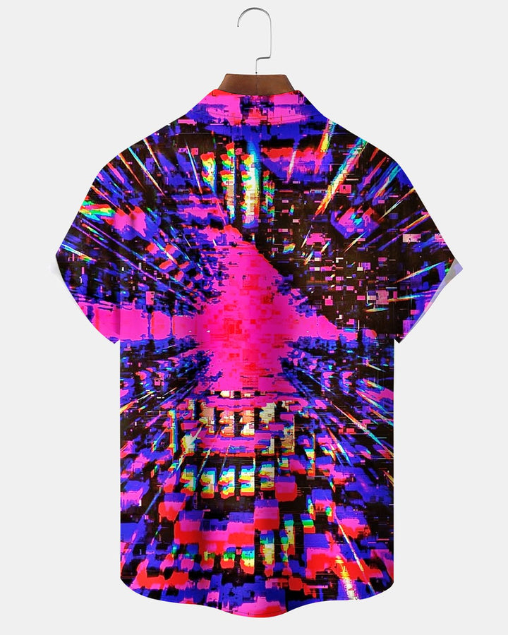 Alohadaddy® Casual Abstract Art Colorful Print Men&