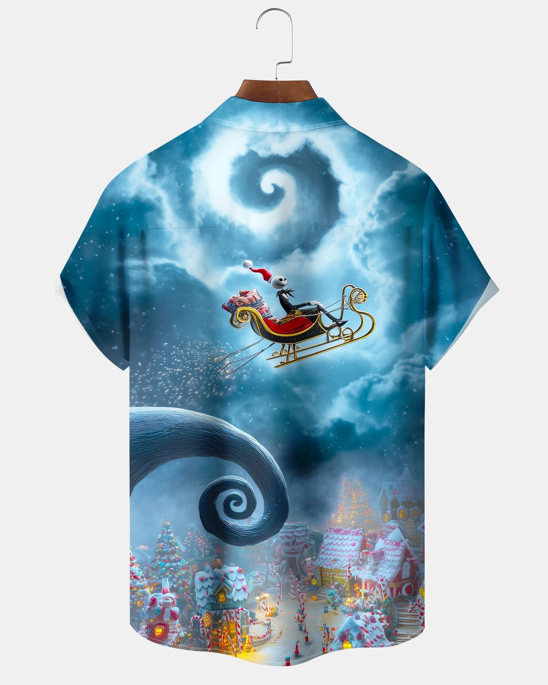 Alohadaddy® Holiday Christmas Sleigh Castle Print Men&