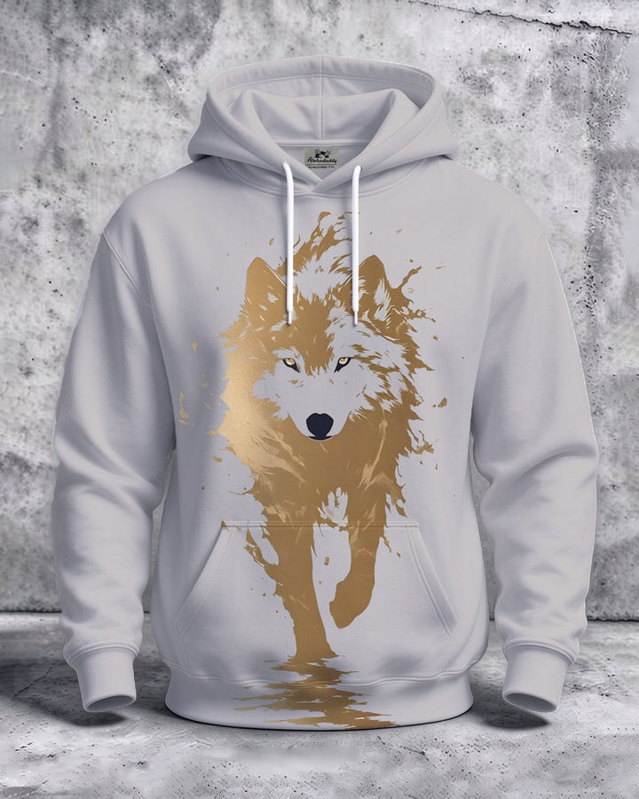 Alohadaddy® Casual Wolf Print Men&
