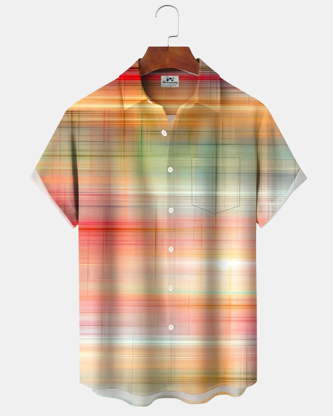 Alohadaddy® Casual Abstract Mosaic Art Print Men&