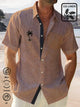 Chemise hawaïenne surdimensionnée en lin bleu hawaïen Alohadaddy, avec poche poitrine et imprimé imitation cocotier, pour les vacances