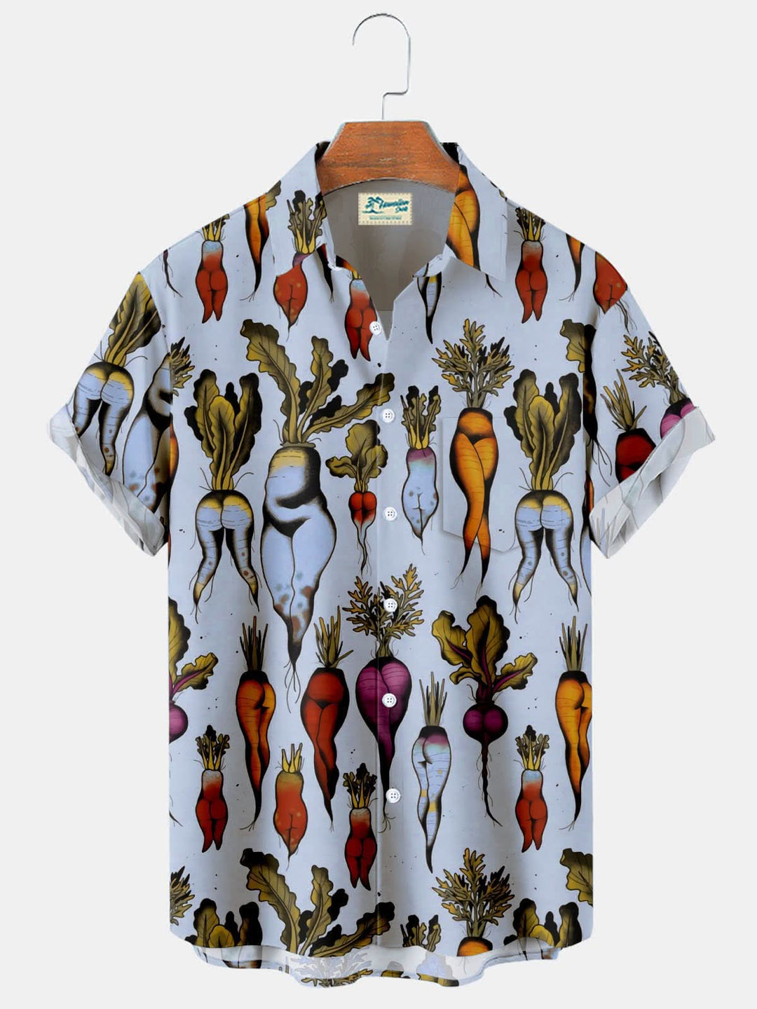 Alohadaddy Vintage Fun Fruit and Vegetable Print Men&