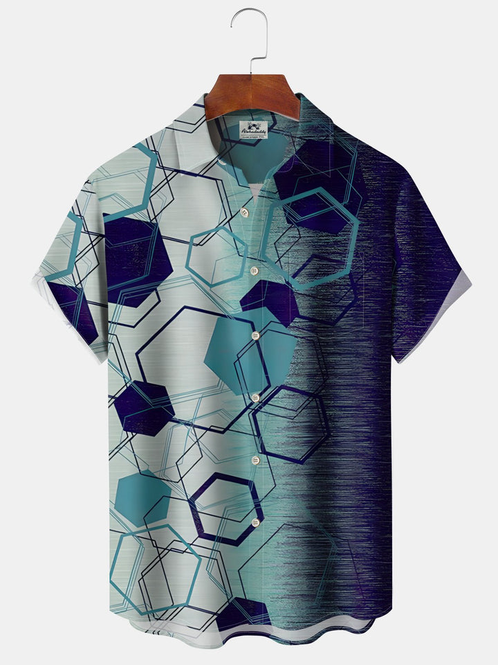Alohadaddy Casual Daily Bamboo Bamboo Leaves Print Art Polyester Pocket Cardigan Stretch Long Large Size Short Sleeve Shirt