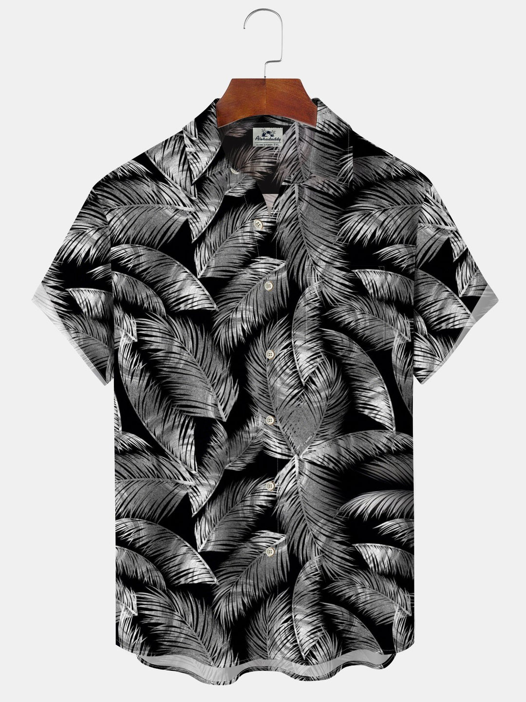 Alohadaddy® Hawaiian Leaves Art Print Pockets Large Size Stretch Men&