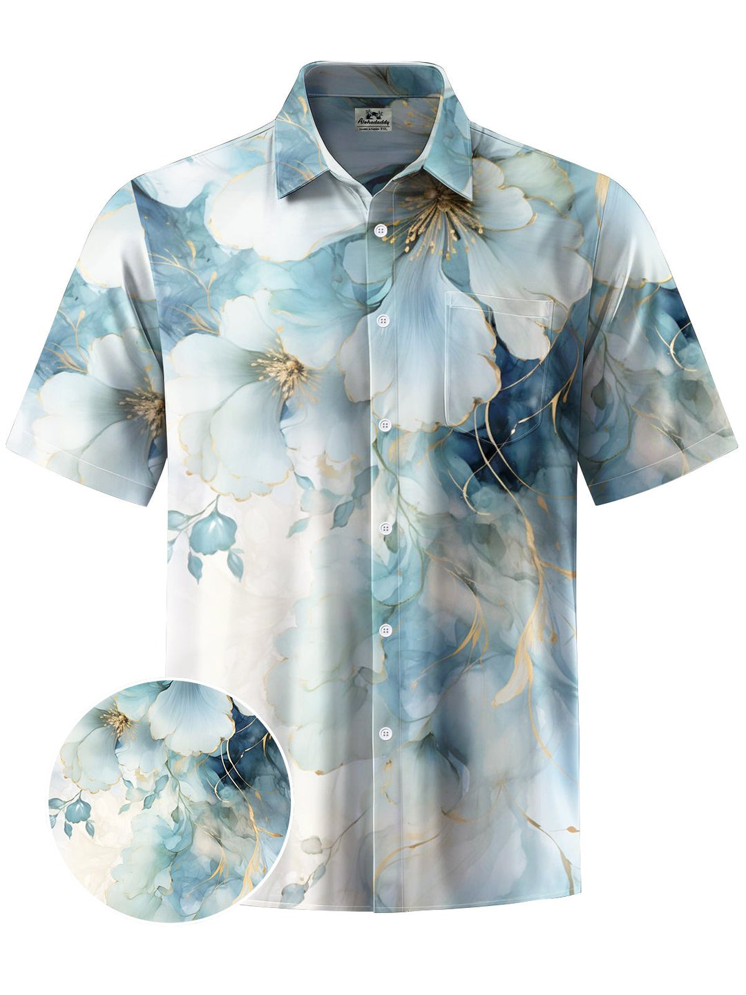 Alohadaddy® Casual Flower Art Print Moisture Wicking Men&