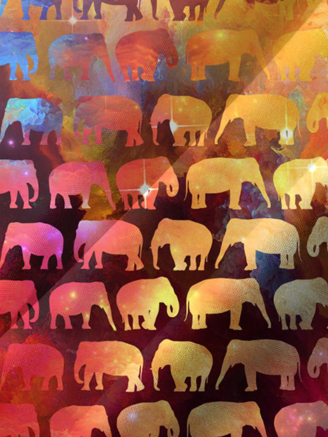 Alohadaddy® Casual Geometric Animal Elephant Print Art Chest Pocket Men&