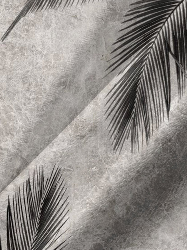 Alohadaddy® Vintage Palm Leaf Art Print Chest Pocket Men&