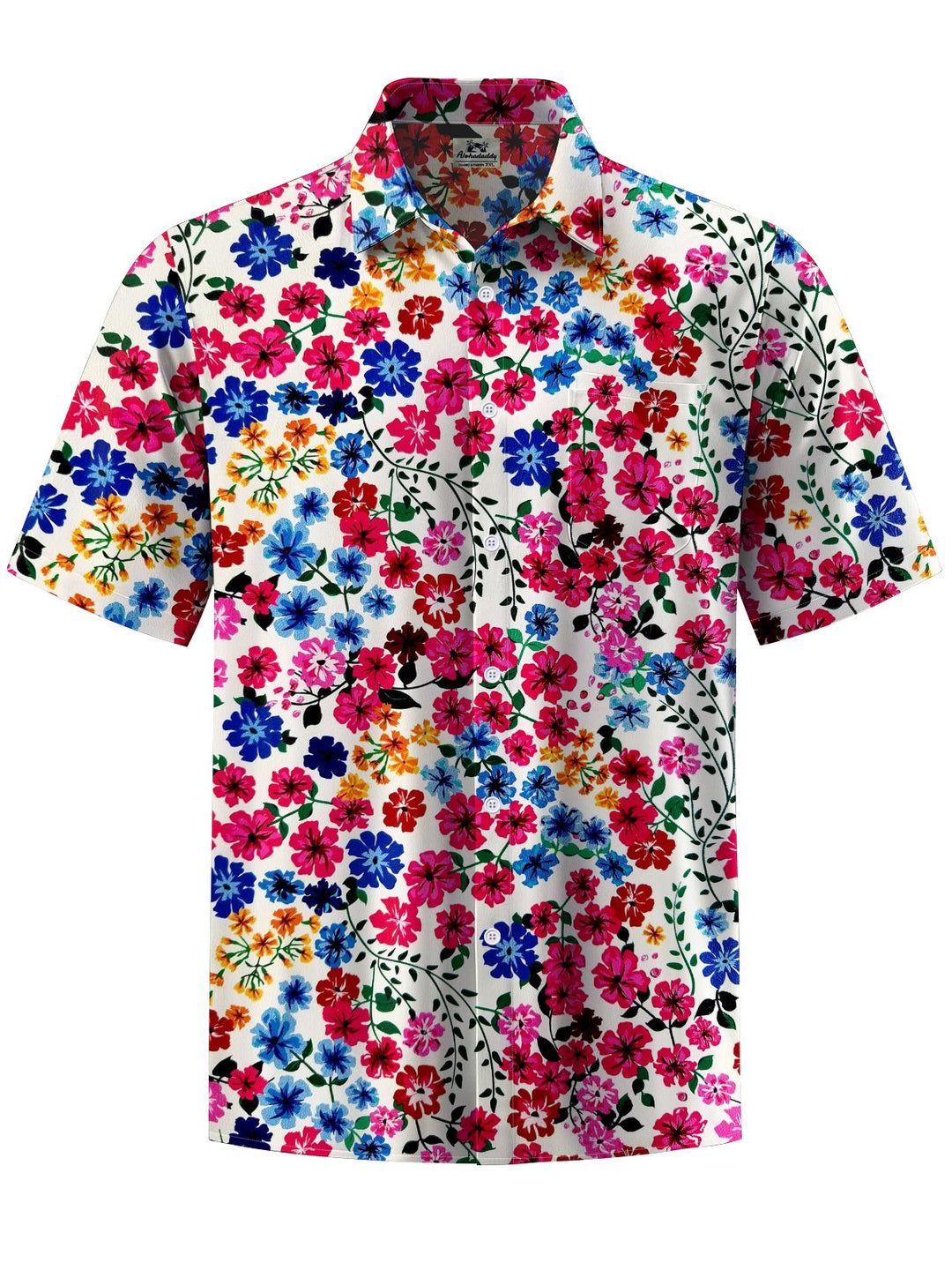Alohadaddy® Casual Floral Print Art Pocket Stretch Men&