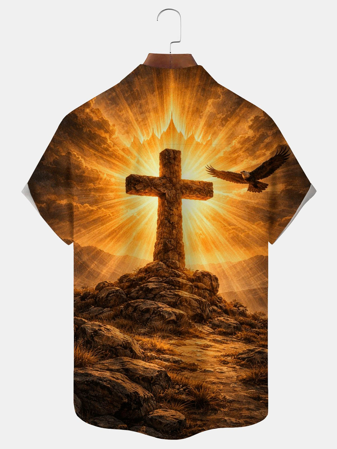 Alohadaddy® Easter Cross Print Men&