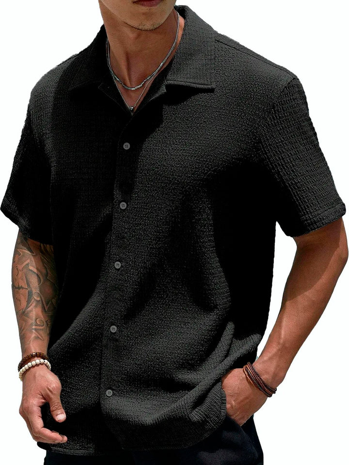 Alohadaddy Basic Casual Seersucker Men&